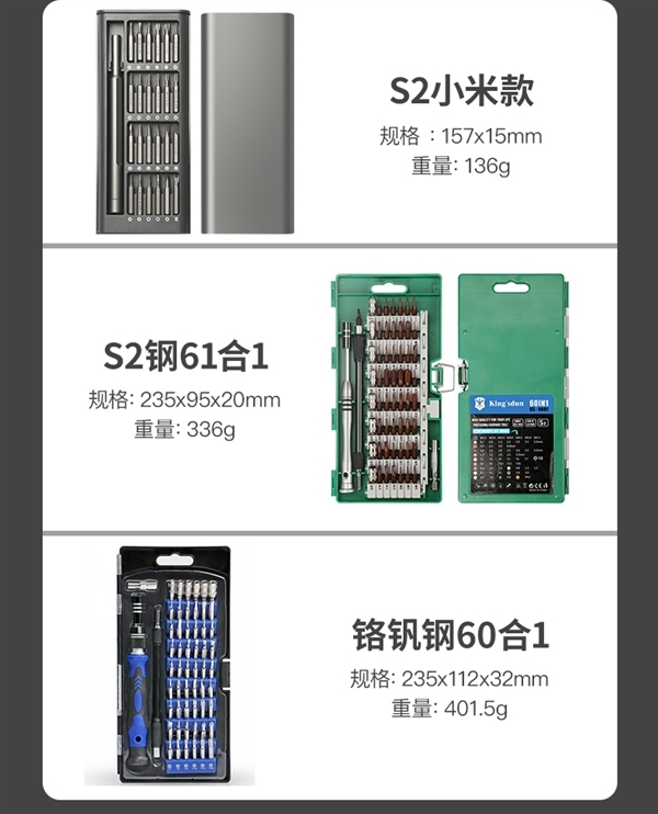 日常家用维修必备！友福工具32合一螺丝刀套装6.9元大促